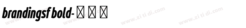 brandingsf bold字体转换
